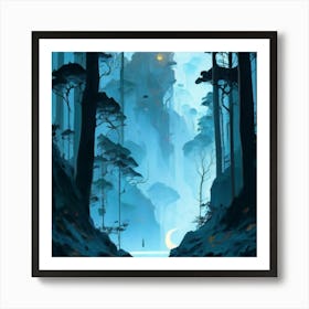 Fantasy Forest Art Print