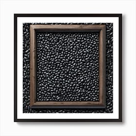 Black Beans In A Frame 2 Art Print