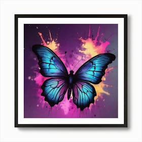 Butterfly Painting 312 Art Print