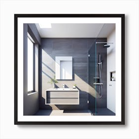 Modern Bathroom Art Print