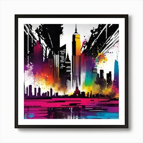 New York City Skyline 49 Art Print