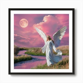 Angel With Wings Art Print