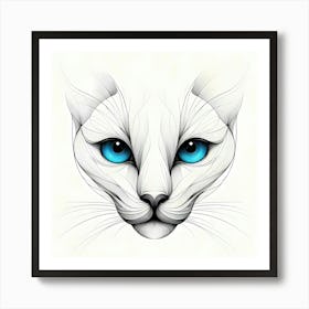 Creative Feline Cat Artwork 105 Art Print