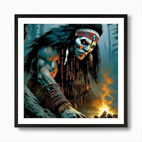 Indian Warrior yuh Art Print
