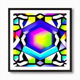 Abstract Geometric Pattern Art Print