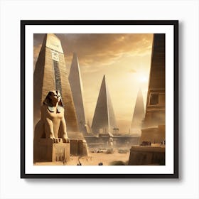 Egyptian City 2 Art Print