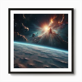 Amazing space viewing  Art Print