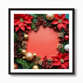 Christmas Wreath Art Print