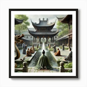 A Serene Scene Showing The Purpose Of The Harmony Art Print