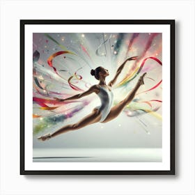 Acrobatic dancer 1 Art Print