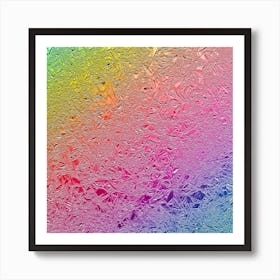 Rainbow Aluminum Foil Art Print