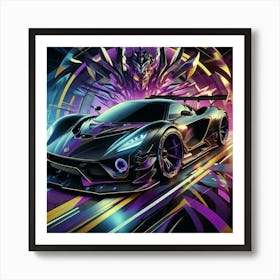 Futuristic Sports Car 12 Art Print