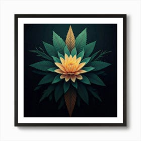 Flower Of Marijuana Poster