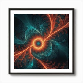 A Mesmerizing Fractal Pattern Art Print