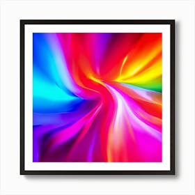 Abstract Colorful Swirl Art Print