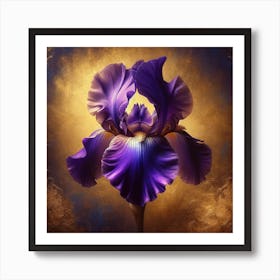 Purple Iris Art Print