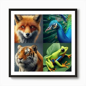 Four Animals Art Print