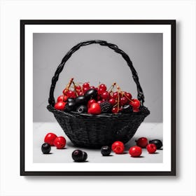 Red fruits are tastier Art Print