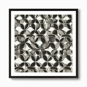 Black And White Pattern Art Print