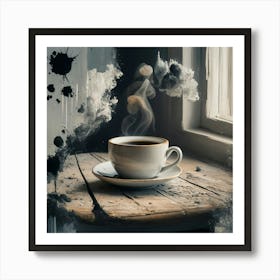 Coffee Splatters 4 Art Print