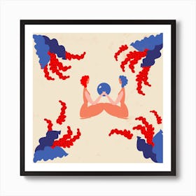 New Year In Your Hands Matisse Inspired Collection Art Print