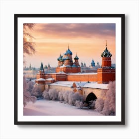 Winter Kremlin (2) Art Print