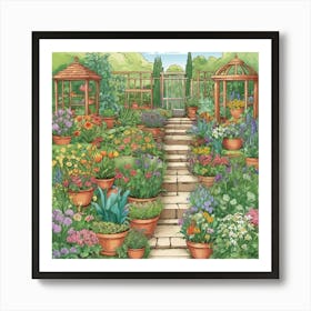 Gardener'S Paradise Art Print