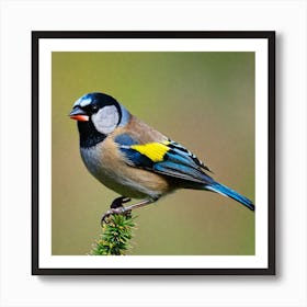 Tawny Tit 1 Art Print