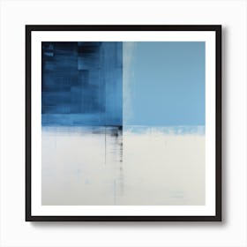 Blue Square 2 Art Print