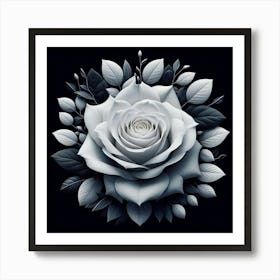 White Rose Art Print