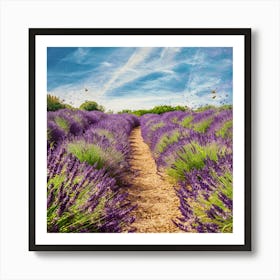 Lavender Field Art Print