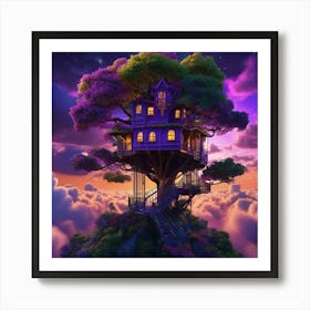 Tree House 1 Art Print