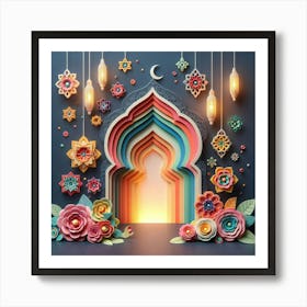 Islamic Muslim Greeting Card Art Print