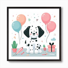 Dalmation Dog 3 Art Print