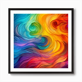 Abstract Colorful Abstract Painting 8 Art Print