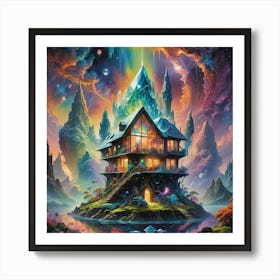 House On A Hill Art Print