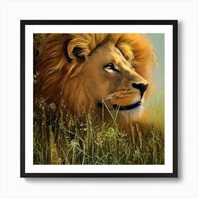 Beautiful Lion 2 Art Print