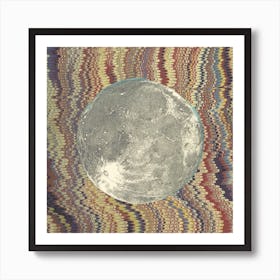 Moon Collage Stagger Art Print