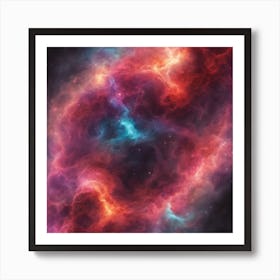 153535 Glowing Nebula Of Vibrant Gas And Dust, Celestial, Xl 1024 V1 0 Art Print