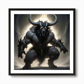 Horned Demon Art Print