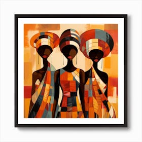 Three African Women 13 Art Print