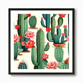 Cacti Art Art Print