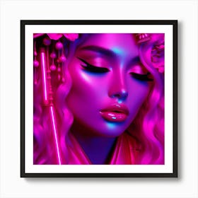 Neon Art Art Print