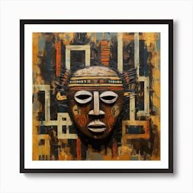 African Mask 8 Art Print