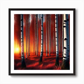 Birch Forest 5 Art Print