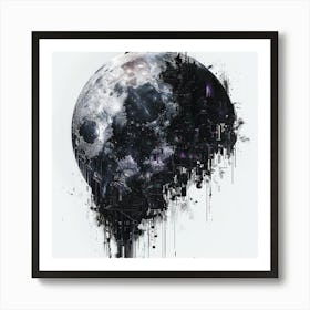 Moon Canvas Print Art Print