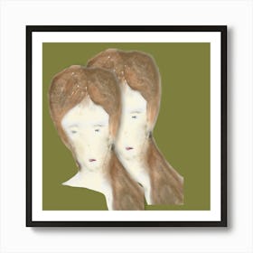 Two Faces Art Print