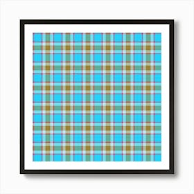 Plaid Fabric 111 Art Print