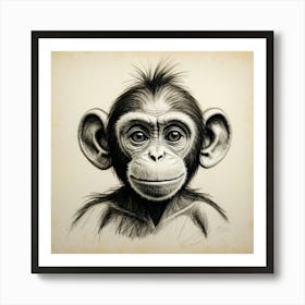 Chimpanzee 7 Art Print