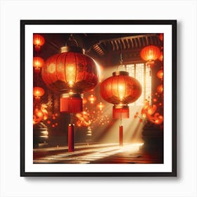 Chinese Lanterns Art Print